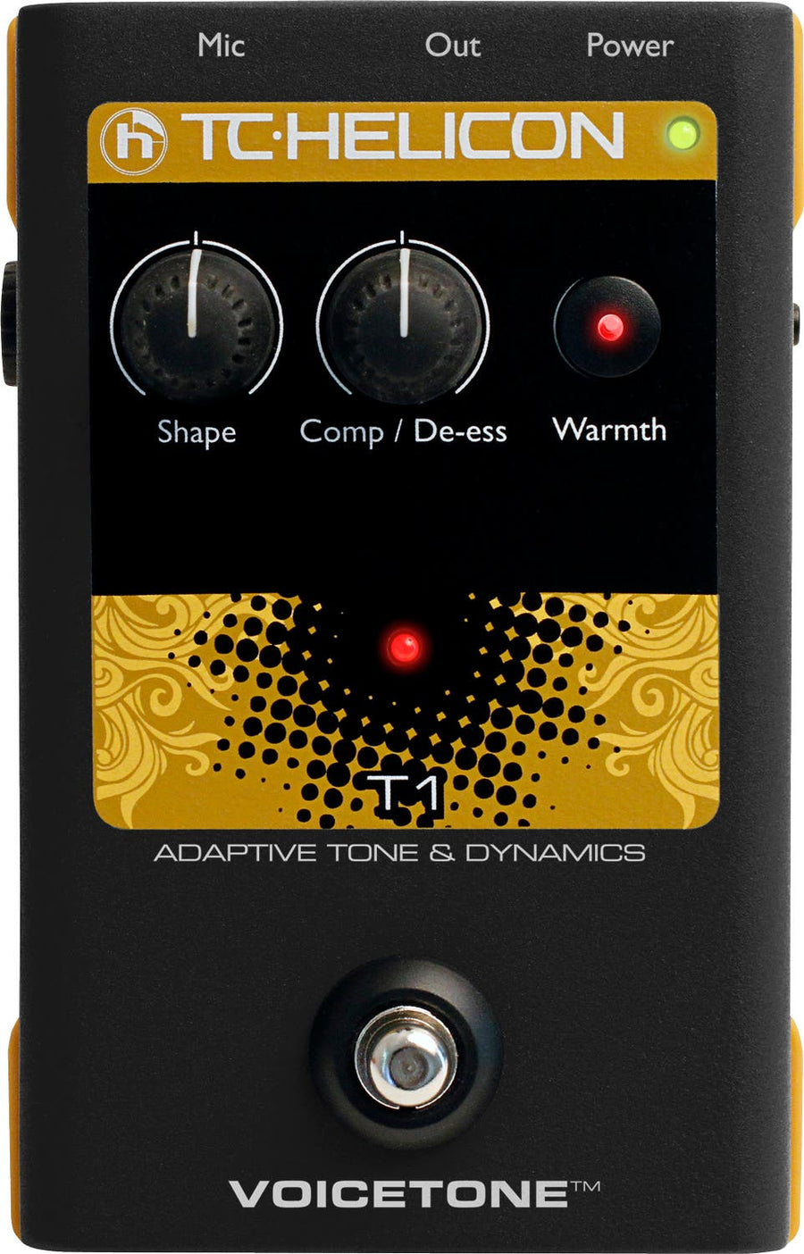 TC Helicon VoiceTone T1 Adaptive Tone & Dynamics Pedal