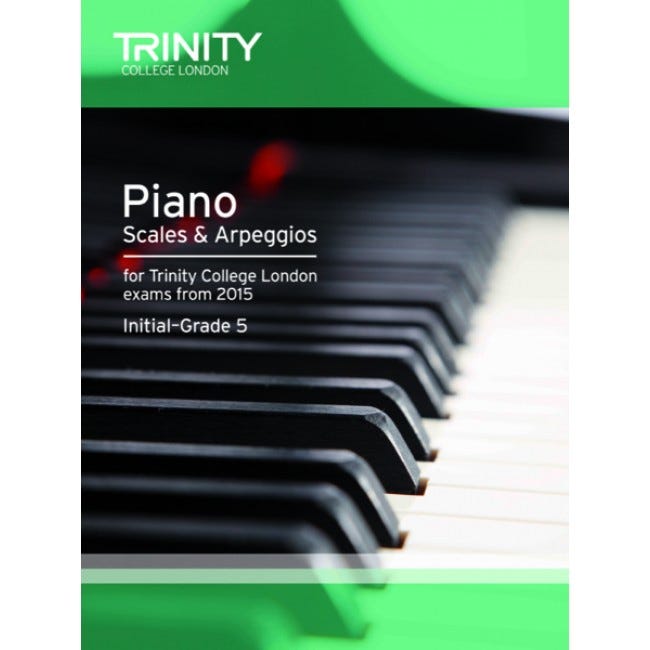 Trinity Piano Scales Arpeggios Int-Gr5 From 2015