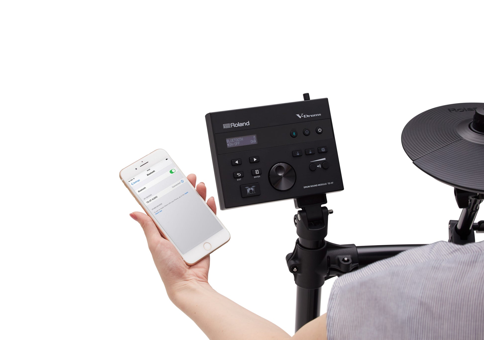 Roland TD-07KV V-Drum Electronic Drum Kit w/Bluetooth