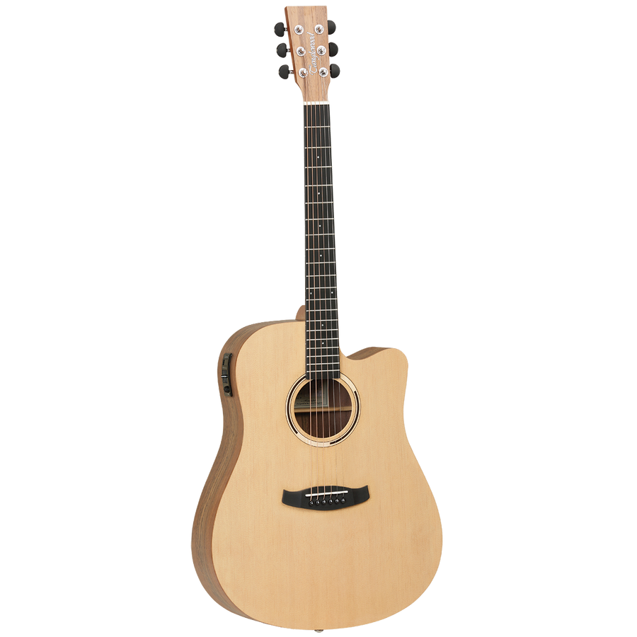 Tanglewood Discovery Exotic Dreadnought Acoustic Guitar - Spruce/Hawaiian Rainwood (TDBTDCEHR)