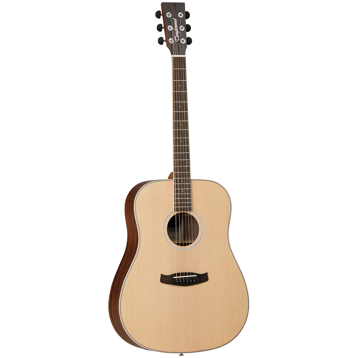 Tanglewood TDBTFEB Discovery Exotic Dreadnought Acoustic Guitar - Spruce/Ebony