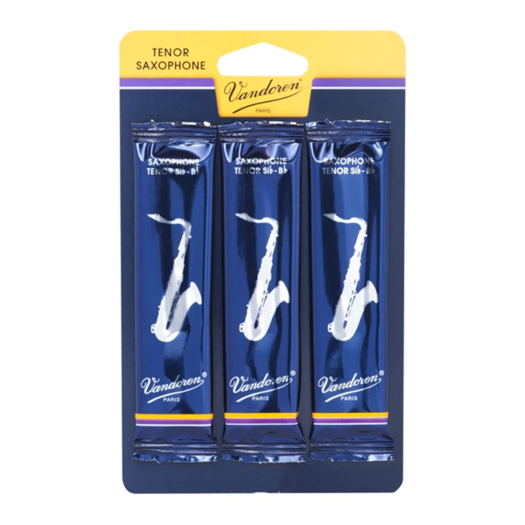 Vandoren Tenor Sax Reeds - TRADITIONAL - Grade 2.0 - Card of 3