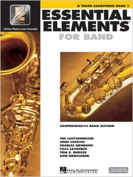 essential elements for band book 1 tenor saxophone (HAL LEONARD)