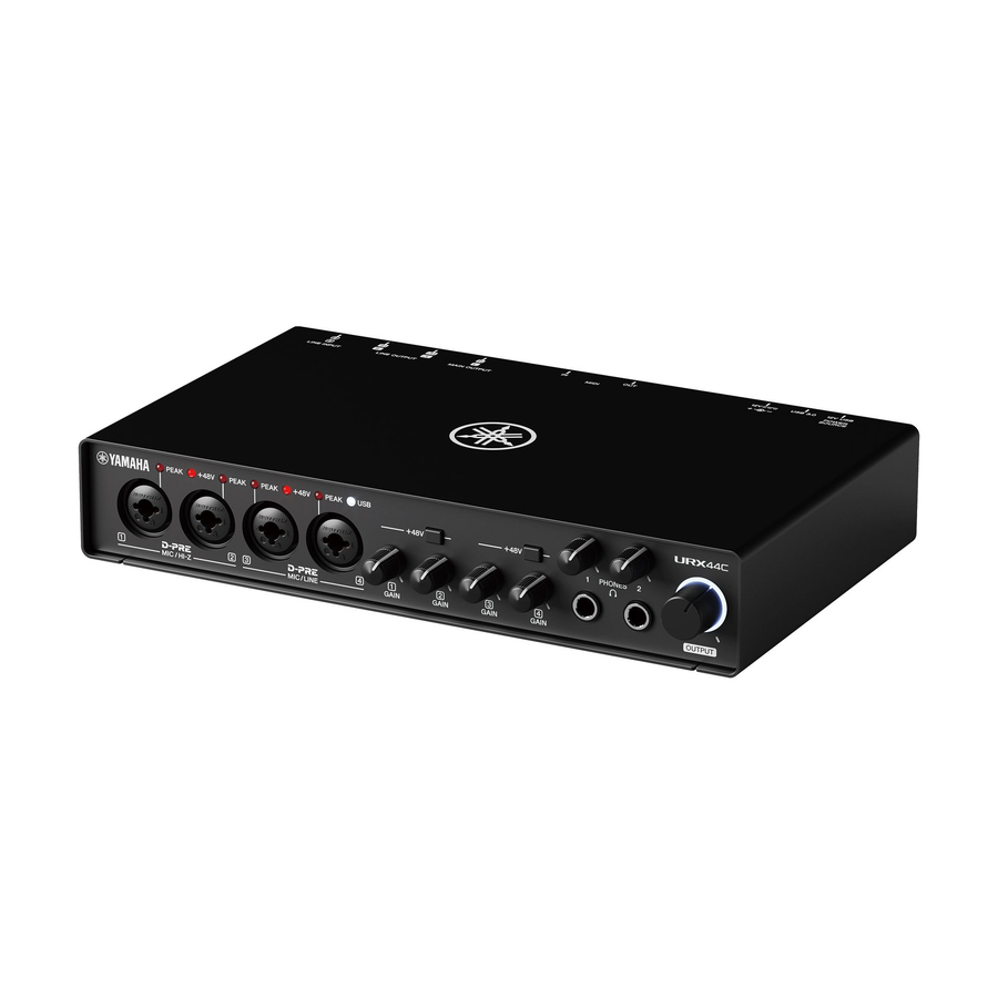 Yamaha URX44C Audio Interface