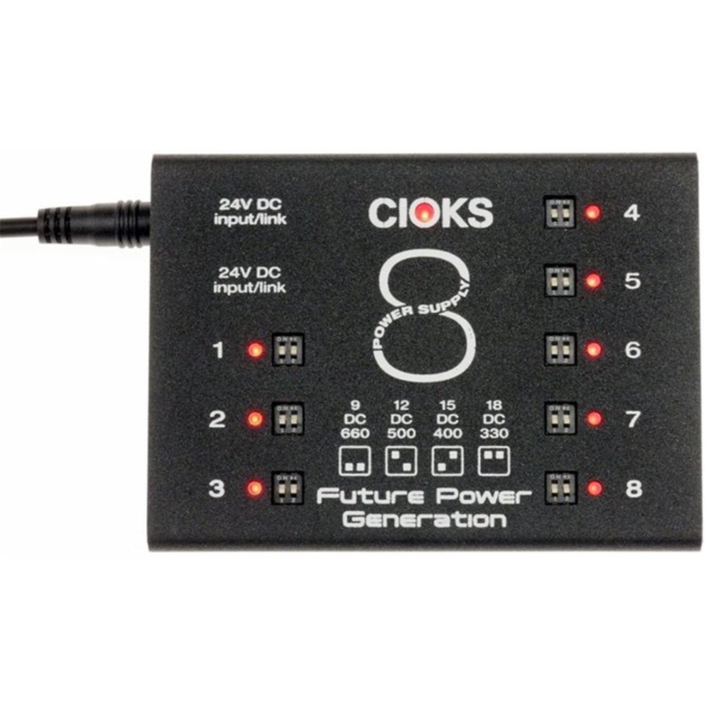 Cioks C8E Expander Kit - 8-out Pedal Power Supply