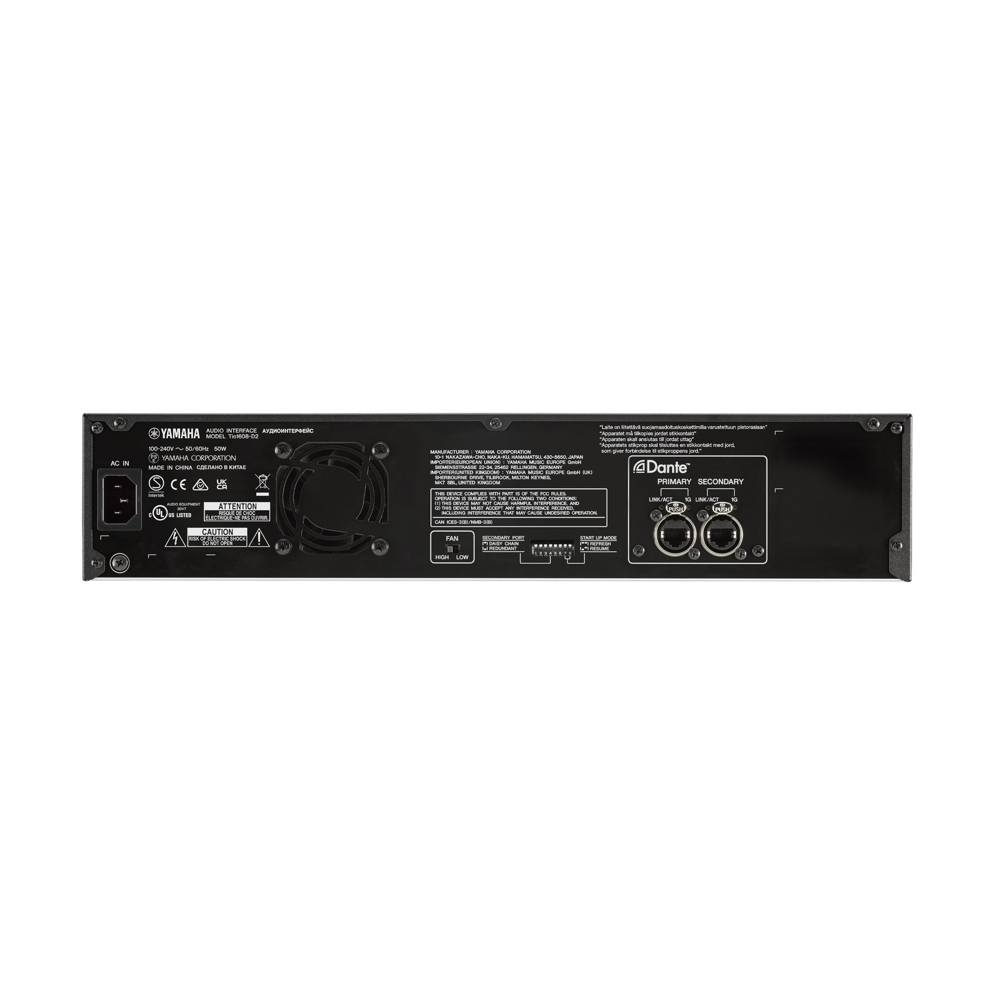 Yamaha Tio1608-D2 Digital Stage Box with Dante