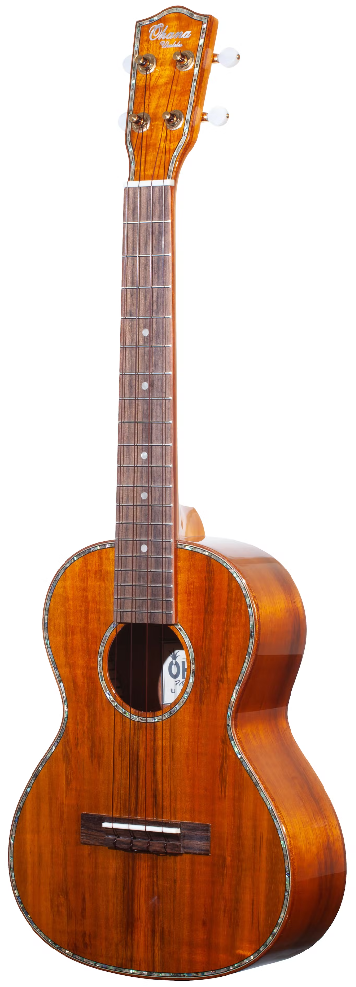 Ohana TK-350G Tenor Ukulele - Solid Koa