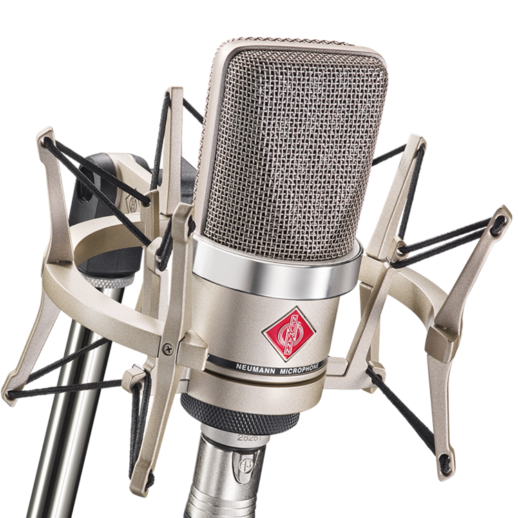 Neumann TLM102 Studio Set Condenser Mic w/Shock Mount - Nickel