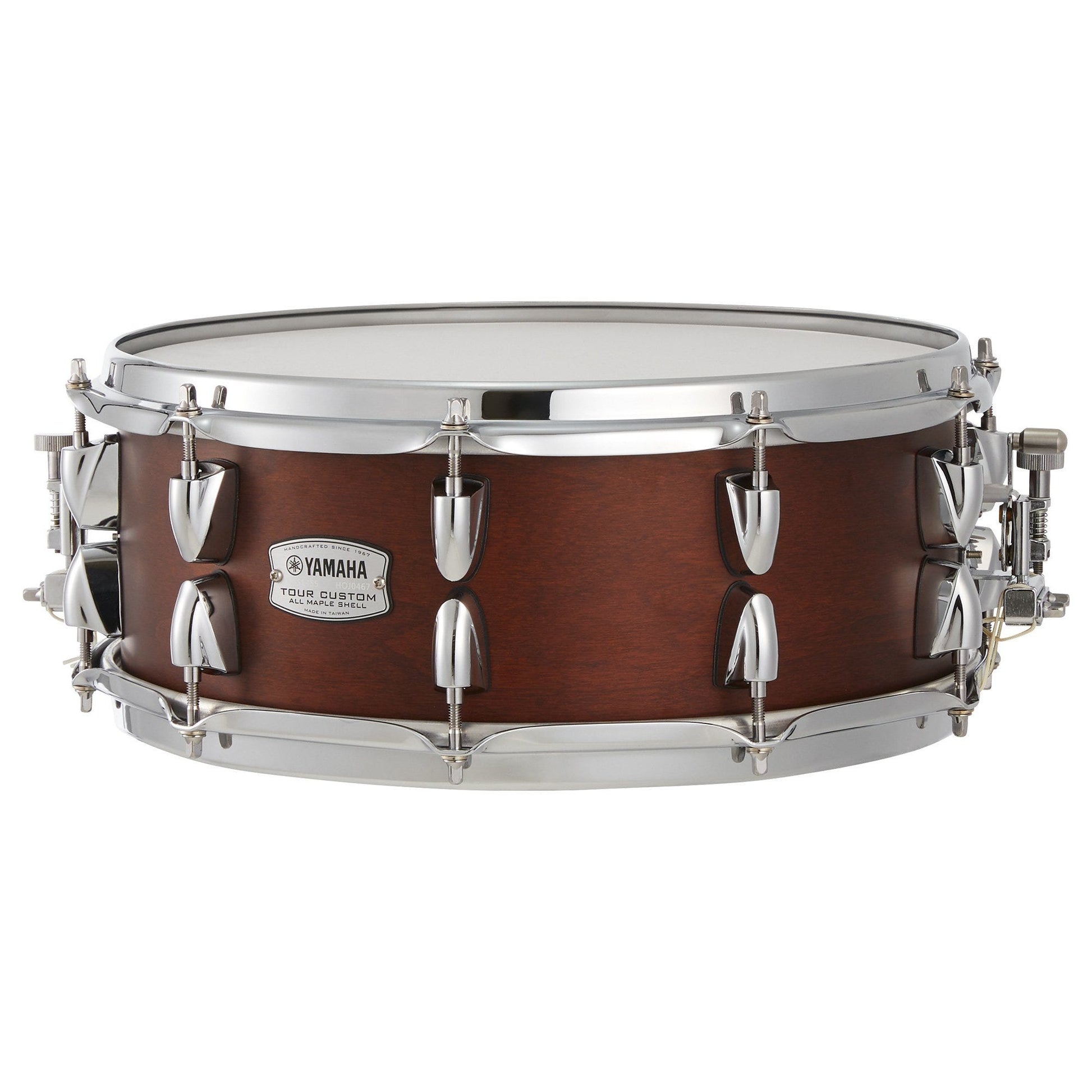 Yamaha TMS1455 Tour Custom 14x5.5" Maple Snare Drum - Chocolate Satin