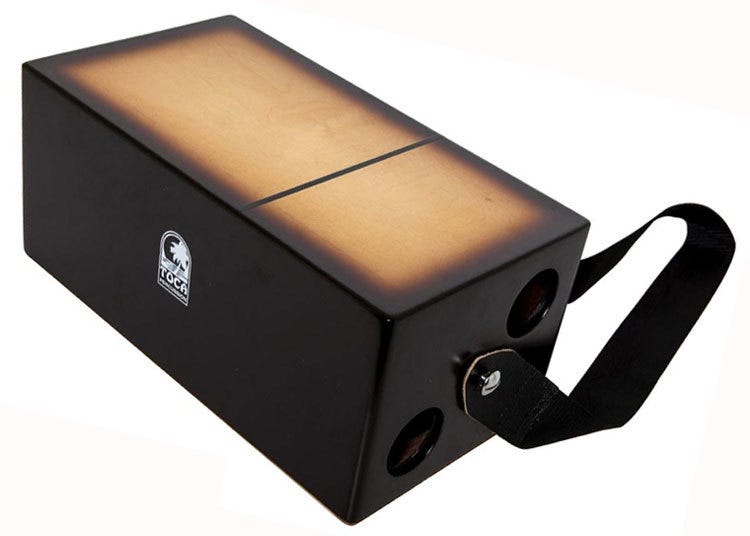 Toca 14" Bongo Flip Cajon - Brown Sunburst Satin
