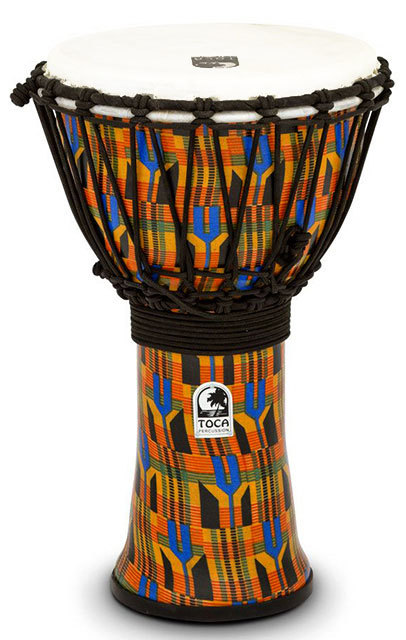 Toca Freestyle 2 Series Djembe 9" - Kente Cloth