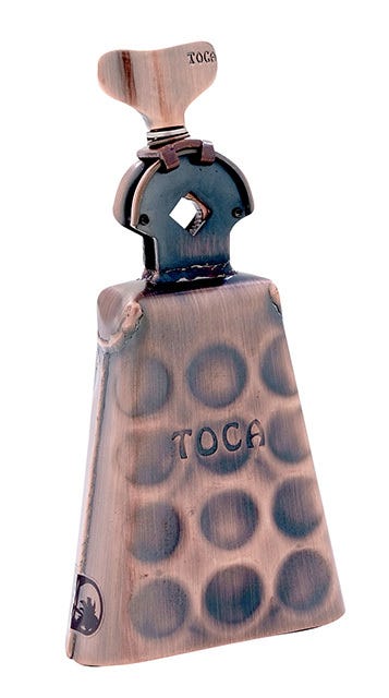 Toca Pro Line Hi-Rut Cowbell - Black Copper w/Mount