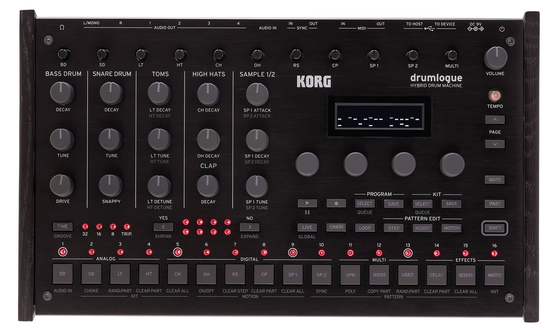 Korg DRUMLOGUE Hybrid Drum Machine / Synth