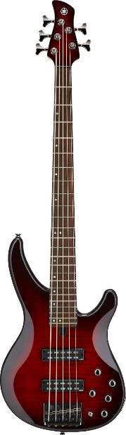 Yamaha TRBX605 Electric Bass - Dark Red Burst