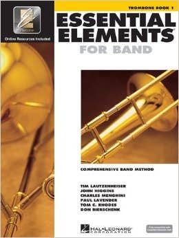 essential elements for band book 1 trombone (HAL LEONARD)