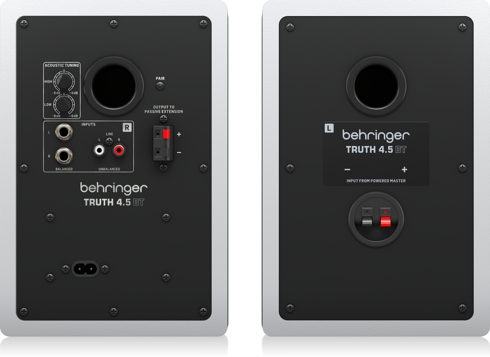Behringer TRUTH 4.5 BT White Studio Monitors (Pair)