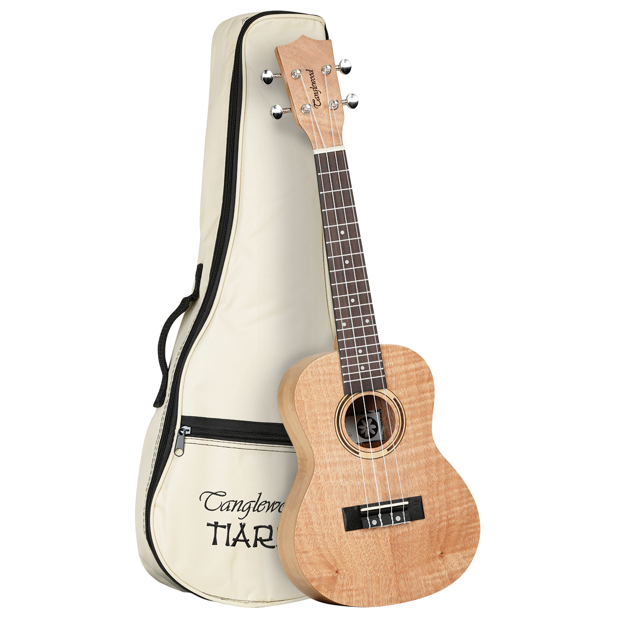 Tanglewood Tiare TWT6B Concert Ukulele w/Gigbag - Flame Mahogany