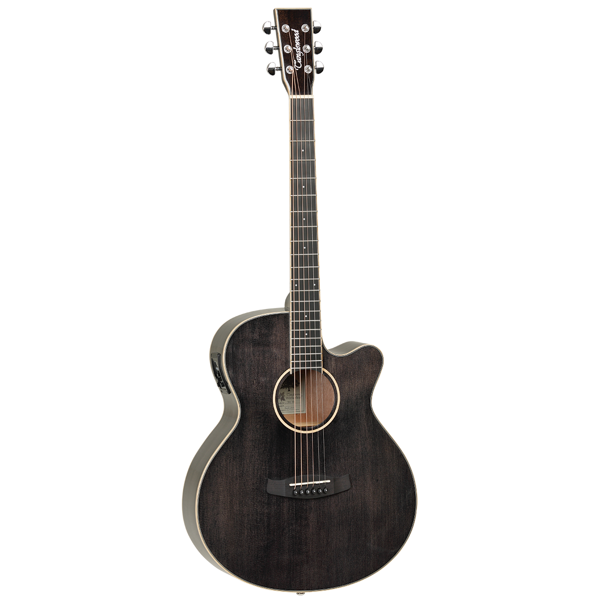 Tanglewood TW4BS Winterleaf Acoustic Electric Guitar - Black Shadow Gloss