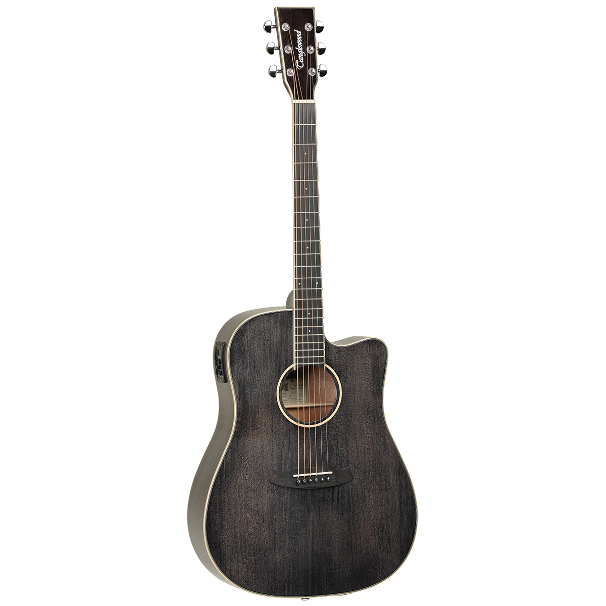 Tanglewood TW5BS Winterleaf Acoustic Electric Guitar - Black Shadow Gloss