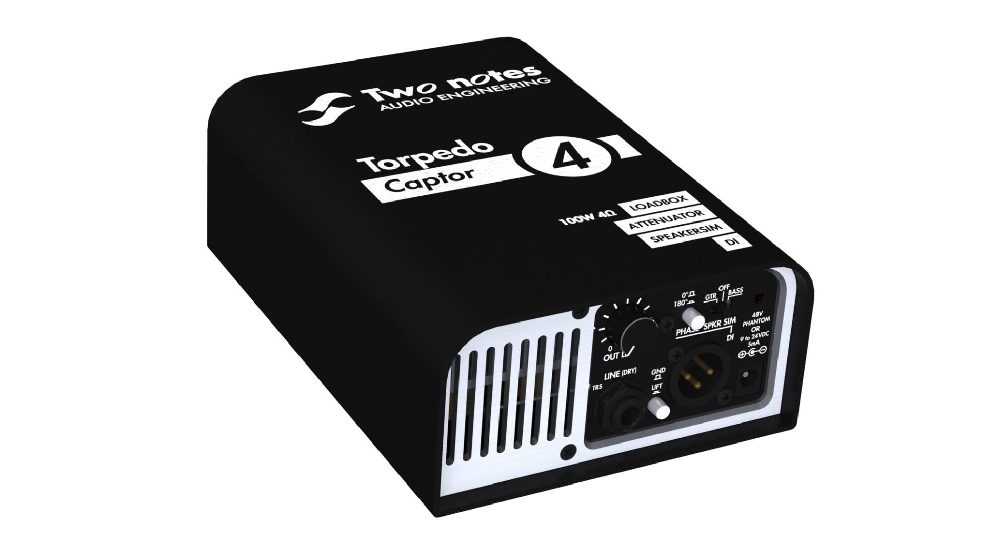 Two Notes Torpedo Captor Compact Loadbox and Amp DI - 4 ohm