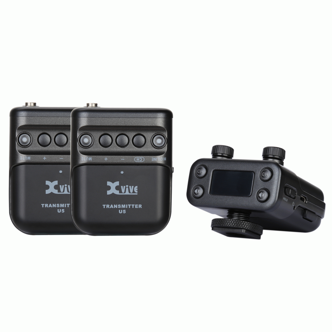 Xvive U5T2 Camera-Mount Dual Wireless Lapel Mic System