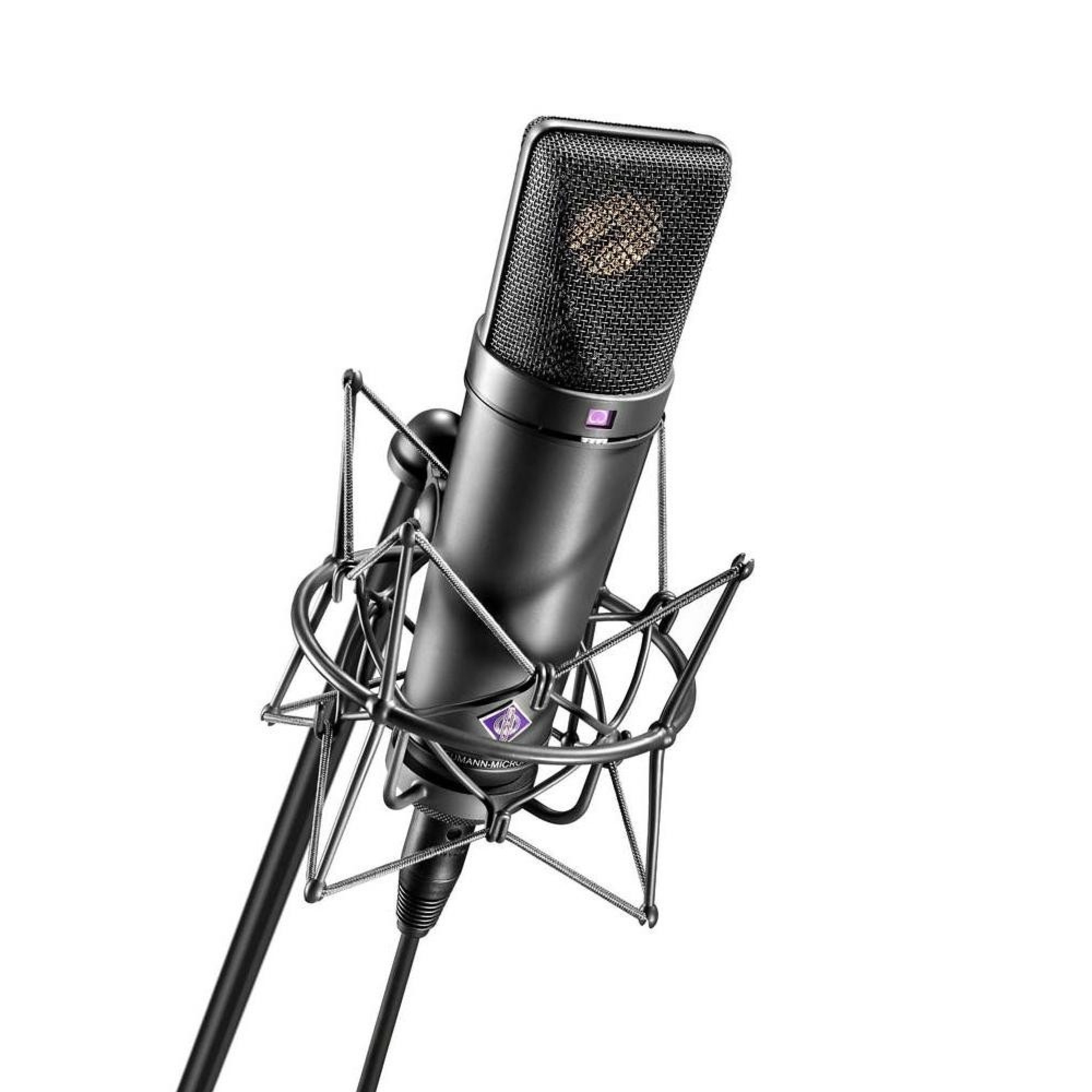 Neumann U87AI MT Black Condenser Microphone - Studio Set (Includes Suspension Mount)