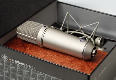 Neumann U87AI Nickel Condenser Microphone - Studio Set (Includes Suspension Mount)