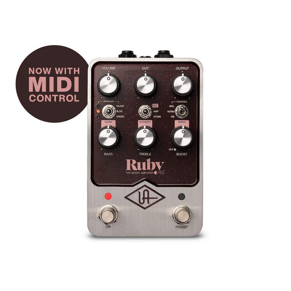 Universal Audio UAFX Ruby '63 Top Boost Amp Emulator Pedal