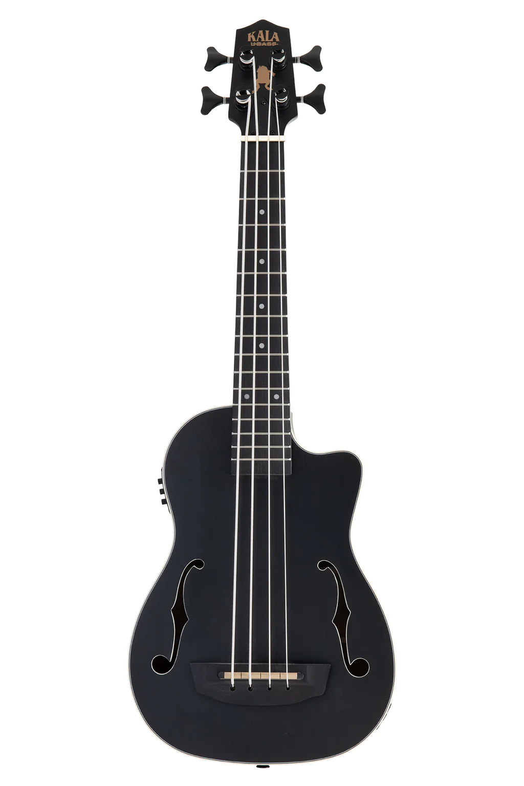 Kala U-Bass Journeyman Acoustic Electric Ukulele Bass - Black