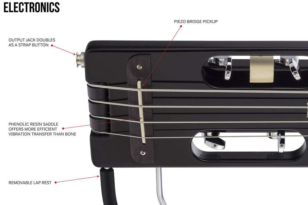 Traveler Guitar Ultra-Light Bass - Gloss Black