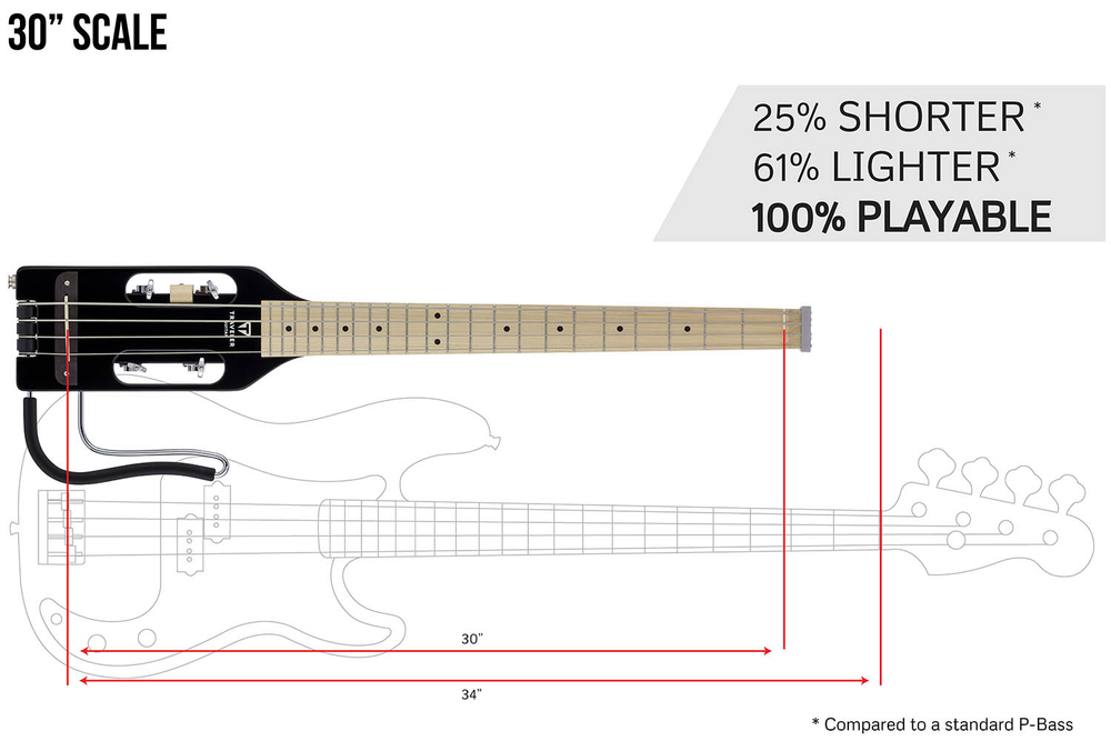 Traveler Guitar Ultra-Light Bass - Gloss Black