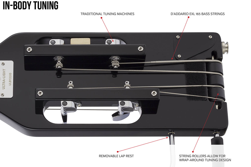 Traveler Guitar Ultra-Light Bass - Gloss Black