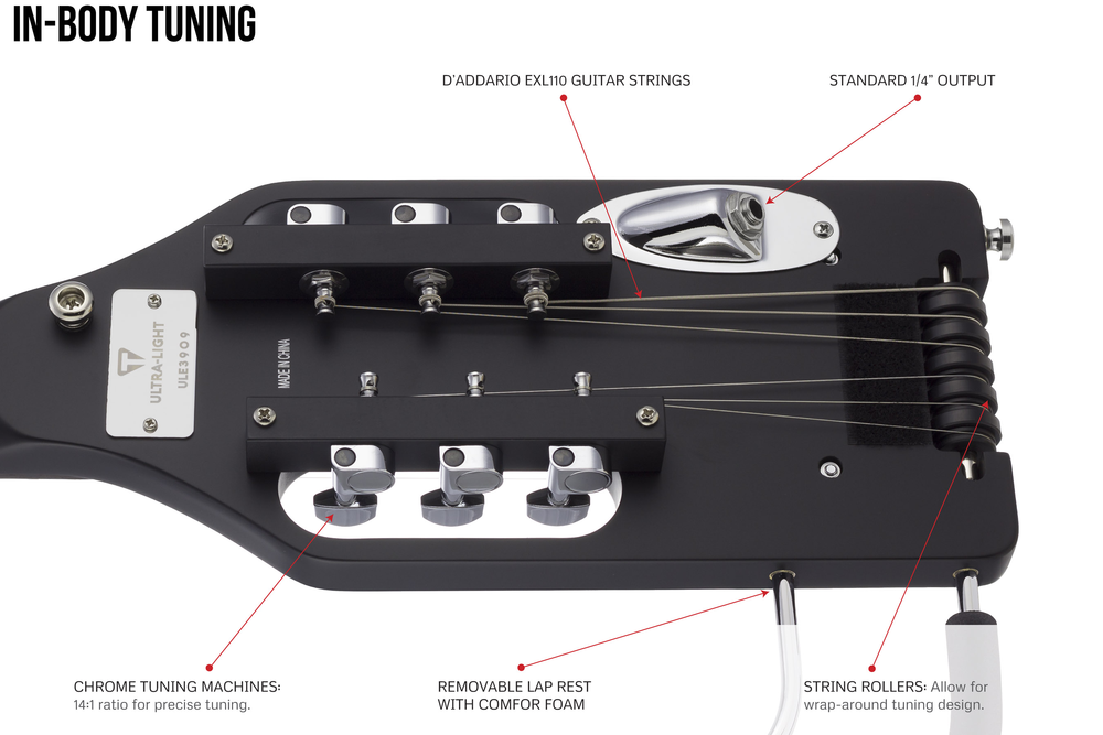 Traveler Guitar Ultra-Light Electric Guitar - Matte Black