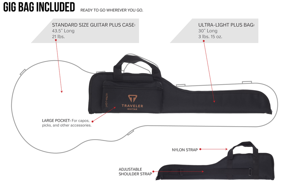 Traveler Guitar Ultra-Light Electric Guitar - Matte Black