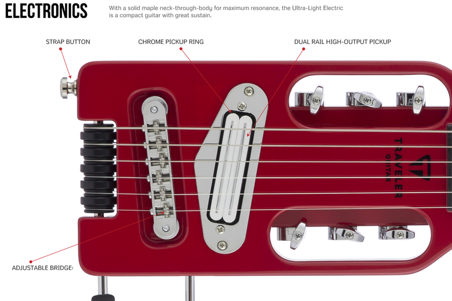 Traveler Guitar Ultra-Light Electric Guitar - Torino Red