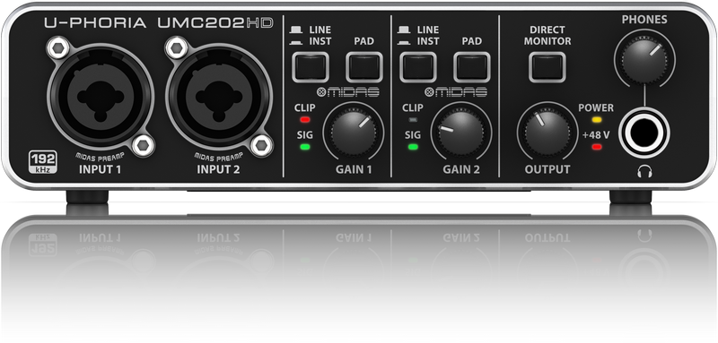 Behringer U-Phoria UMC202HD USB Audio Interface