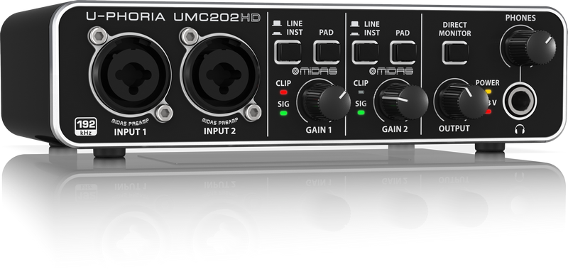 BEHRINGER U-PHORIA UMC202HD INTERFACE