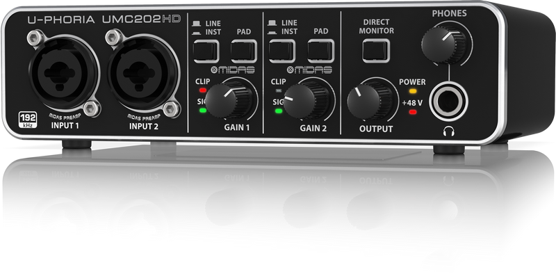 Behringer U-Phoria UMC202HD USB Audio Interface