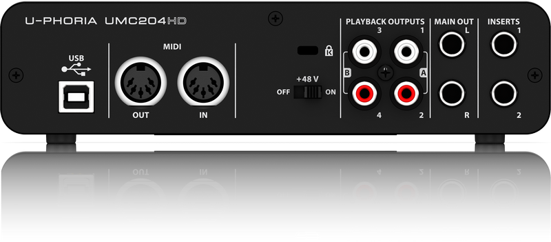Behringer U-Phoria UMC204HD USB Audio Interface