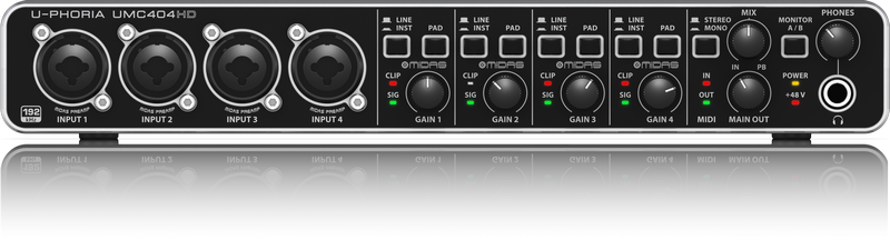 Behringer U-Phoria UMC404HD USB Audio Interface