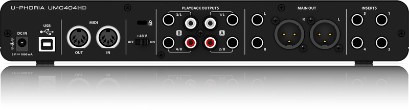 Behringer U-Phoria UMC404HD USB Audio Interface
