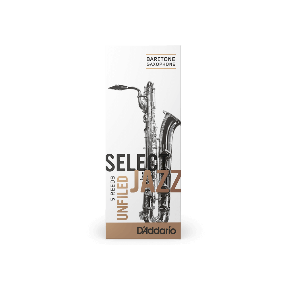 Rico Select Baritone Sax Reed - Unfiled 4S - 5 pack