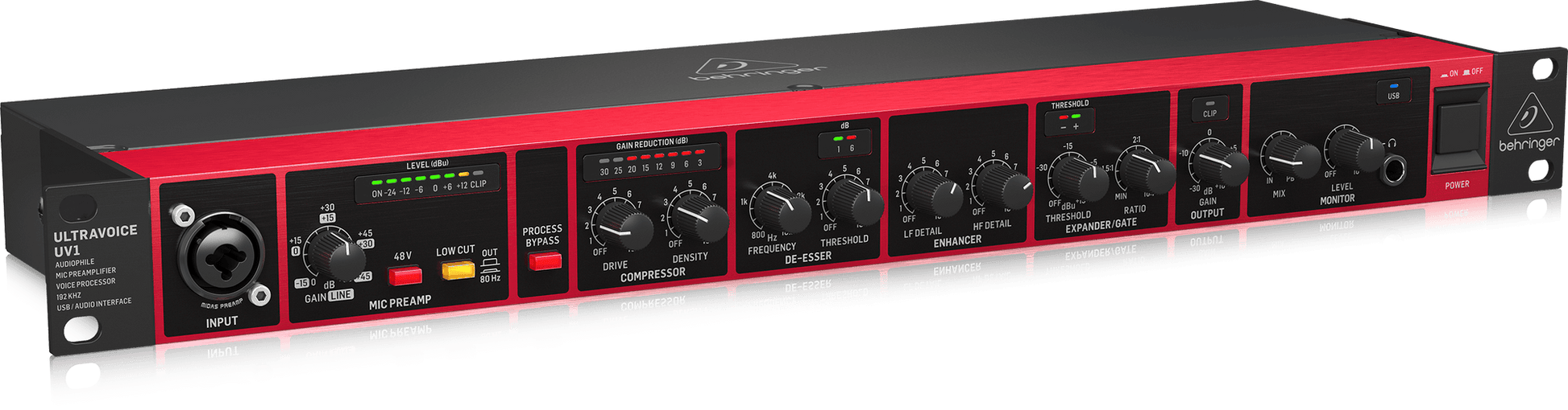 Behringer UV1 Mic Preamp / Vocal Processor / USB Interface