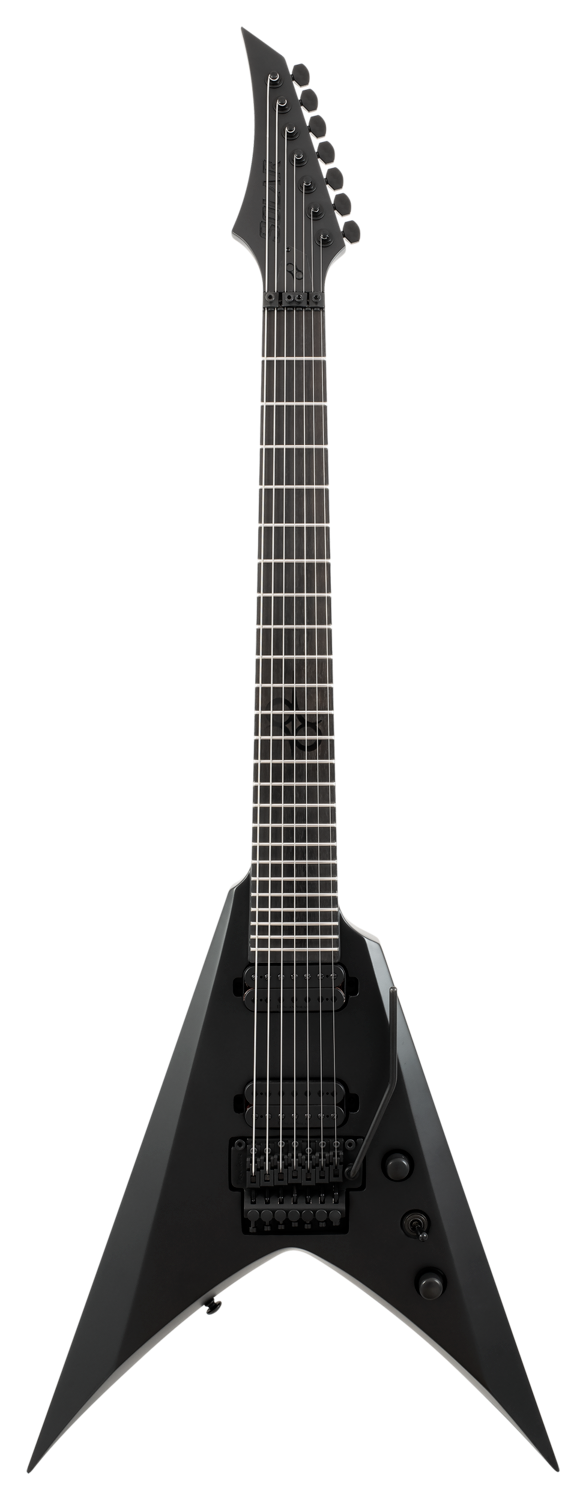 Solar V1.7FR SVART+ 7-String Electric Guitar  - Carbon Black Matte