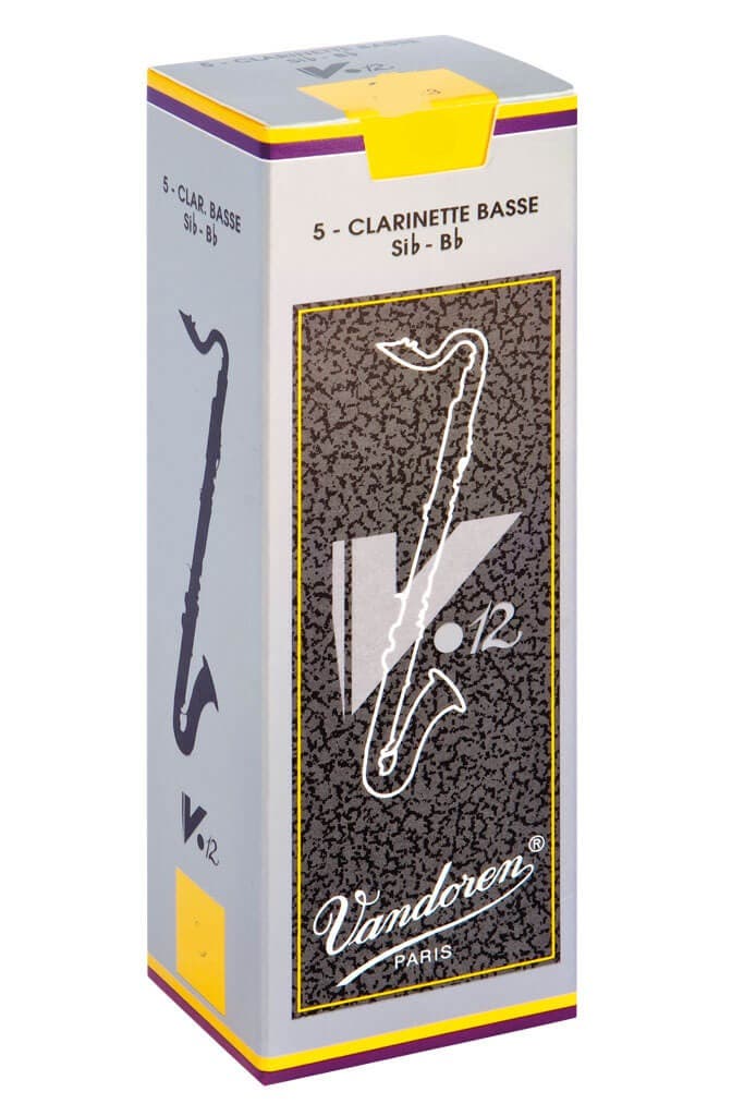 Vandoren V12 Bass Clarinet Reeds - Box of 5 - Size 3.0