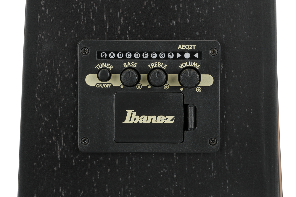 Ibanez V44CE Acoustic Guitar - Weathered Black Open Pore