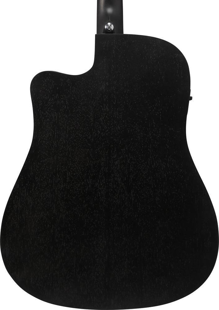Ibanez V44CE Acoustic Guitar - Weathered Black Open Pore