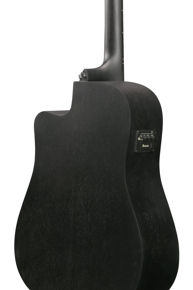Ibanez V44CE Acoustic Guitar - Weathered Black Open Pore