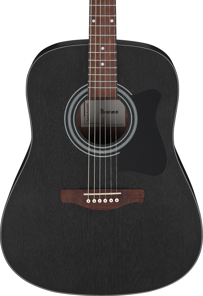 Ibanez V54NJP Acoustic Guitar w/ Bag - Weathered Black Open Pore