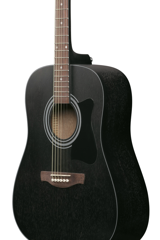 Ibanez V54NJP Acoustic Guitar w/ Bag - Weathered Black Open Pore